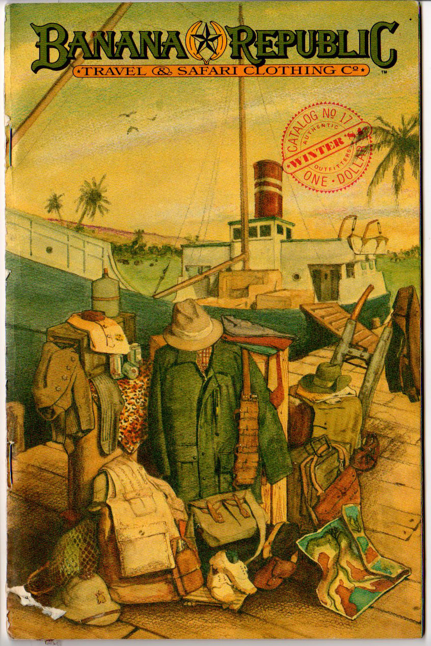 Vintage Banana Republic Wildlife Engraving TShirts » Red Clay Soul