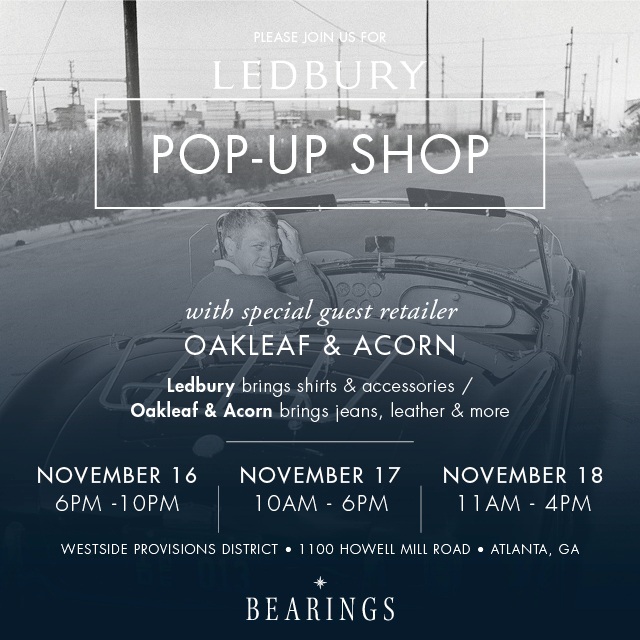 Head’s Up: Ledbury Pop Up Shop in Atlanta