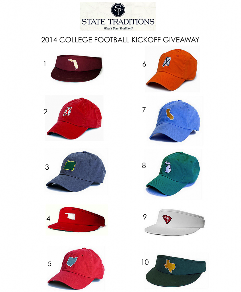 2014 College Football Kickoff Giveaway from State Traditions