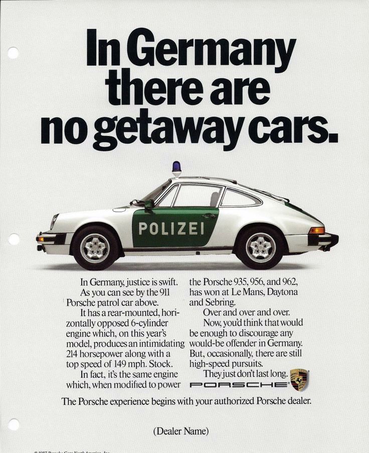 Vintage Porsche Ads